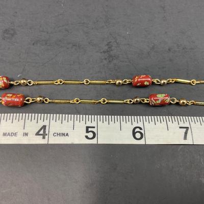 -154- COSTUME JEWELRY | Colored Beaded Necklaces
