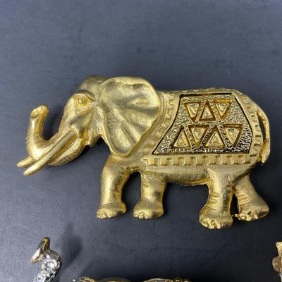 -161- PINS | Assorted Brooches Elephants | BSK Marked