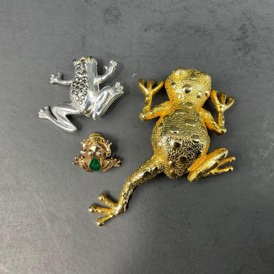 -162- PINS | Assorted Frog Brooches