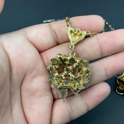 -165- COSTUME JEWELRY | Assorted Rhinestone Necklaces