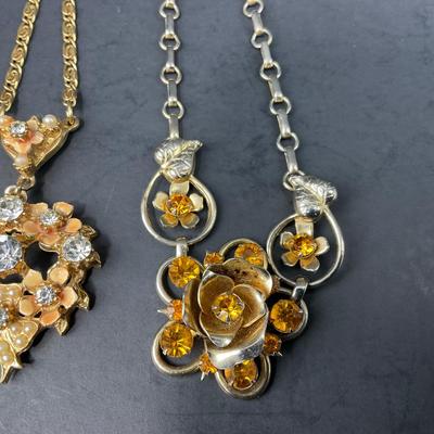 -165- COSTUME JEWELRY | Assorted Rhinestone Necklaces