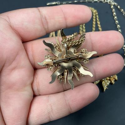 -165- COSTUME JEWELRY | Assorted Rhinestone Necklaces