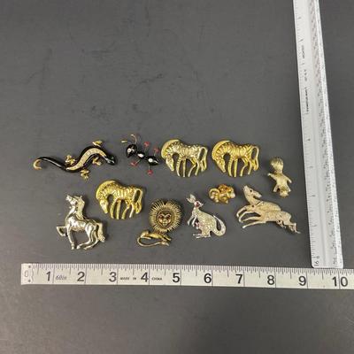 -180- PINS | Assorted Wild Animal Brooches | Gerry, BSK, & Avon