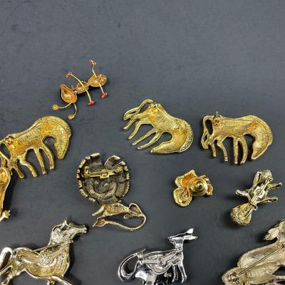 -180- PINS | Assorted Wild Animal Brooches | Gerry, BSK, & Avon