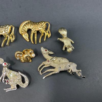 -180- PINS | Assorted Wild Animal Brooches | Gerry, BSK, & Avon