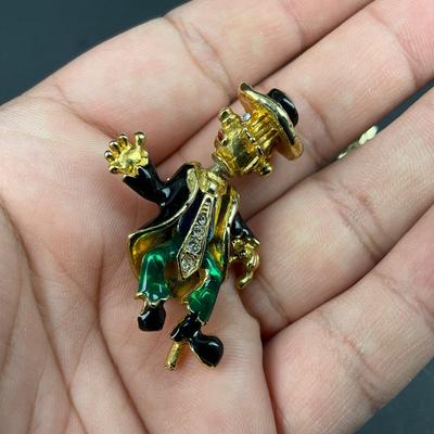 -181- PINS | Assorted Mardi Gras Colored Brooches