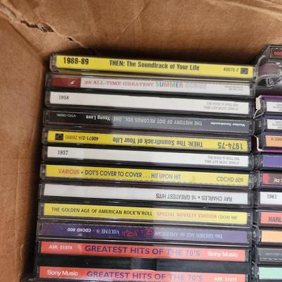 large lot of Music CDs Billboard Top Hits by Year 60s 70s 80s Decade