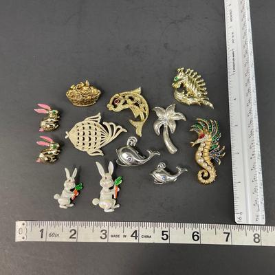 -182- PINS | Assorted Creature Brooches | Gerry & Trifari