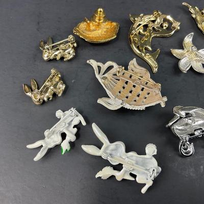 -182- PINS | Assorted Creature Brooches | Gerry & Trifari