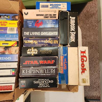 Large Lot of vintage VHS tapes Star Trek Star Wars