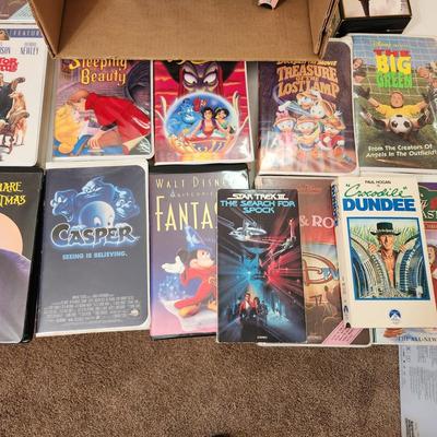 Large Lot of Vintage VHS Tapes