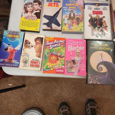Large Lot of Vintage VHS Tapes