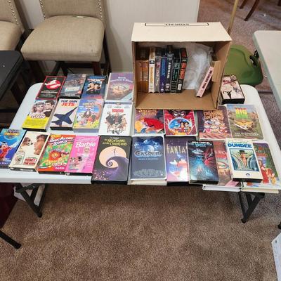 Large Lot of Vintage VHS Tapes
