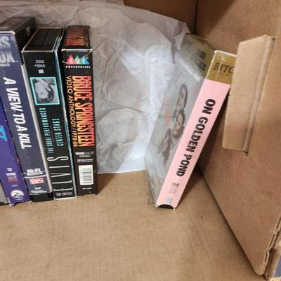 Large Lot of Vintage VHS Tapes