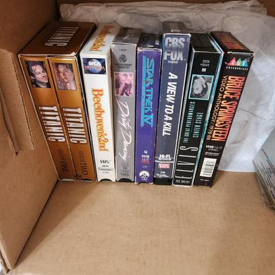 Large Lot of Vintage VHS Tapes