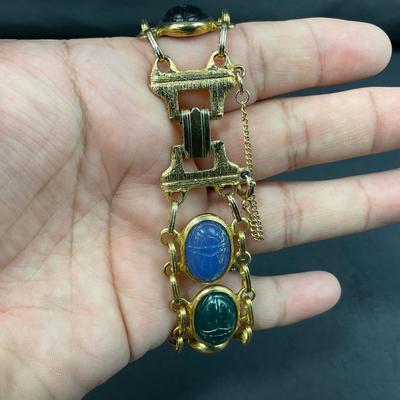 -189- COSTUME JEWELRY | Multicolored Gem Stone Bracelets
