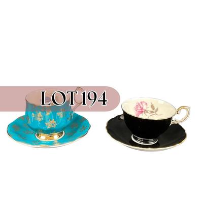 -194- COLLECTIBLE | Mismatched Set Of Cups & Saucers