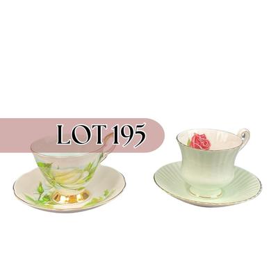 -195- COLLECTIBLE | Mismatched Set Of Cups & Saucers