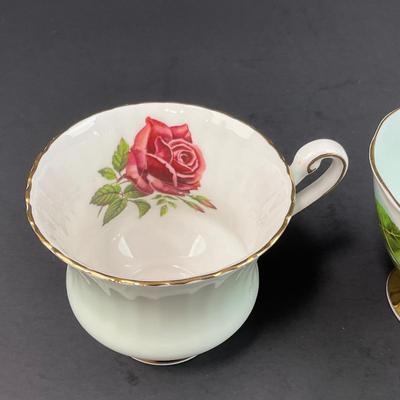 -195- COLLECTIBLE | Mismatched Set Of Cups & Saucers