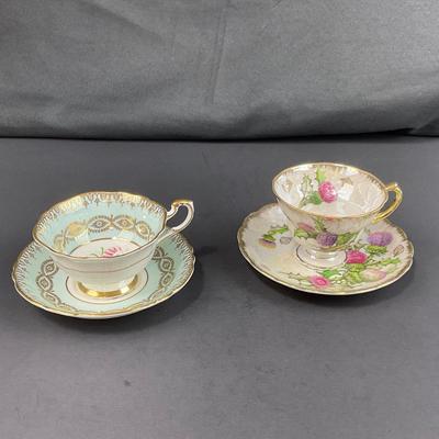-196- COLLECTIBLE | Mismatched Set Of Cups & Saucers