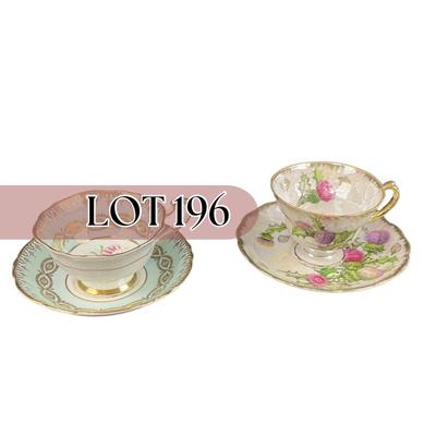 -196- COLLECTIBLE | Mismatched Set Of Cups & Saucers