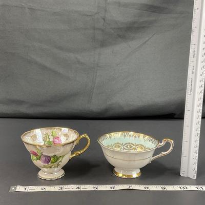 -196- COLLECTIBLE | Mismatched Set Of Cups & Saucers