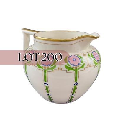 -200- ART DECO | 1900’s-1930’s Lenox & Belleek American Hand Painted Pitcher | Marked