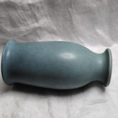Rookwood 1923 Vintage Art Pottery Matte Blue Footed Ceramic Vase 2722