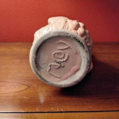 Ewer Shaped Salmon Colored McCoy Vase Circa early 1940's