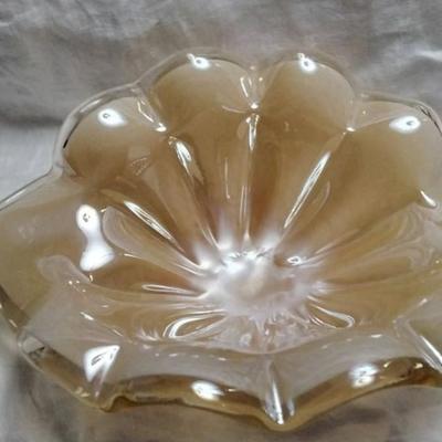 Murano White Cristal Centerpiece Bowl