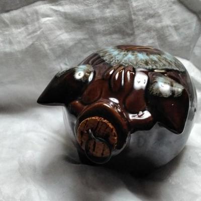 1957 Hull Corky Pig Piggy Bank (All Original) Marked Patent Pending