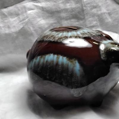 1957 Hull Corky Pig Piggy Bank (All Original) Marked Patent Pending