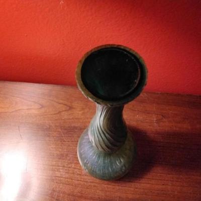 Kralik Neptune Sea Urchin Iridescent Vase 8" Circa 1900-1905