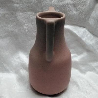 Rookwood 1927 Vintage Art Deco Pottery Mottled Pink Ceramic Handled Vase 2562