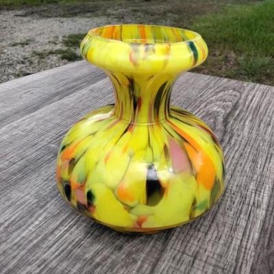 Rindskopf yellow splatter glass
