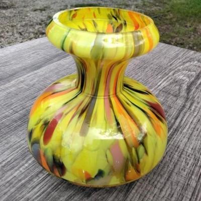Rindskopf yellow splatter glass