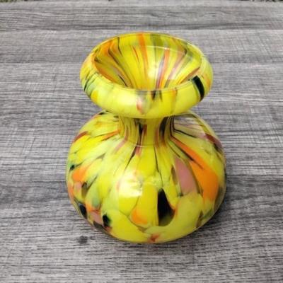 Rindskopf yellow splatter glass