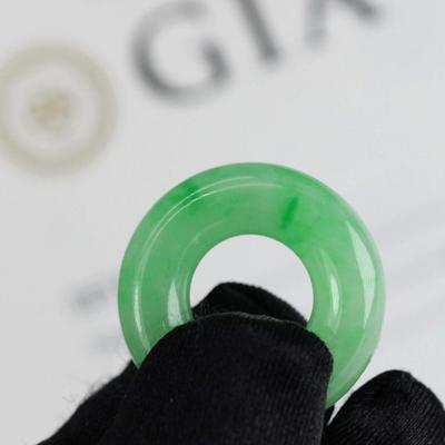 43.16 Carat GIA Certified Green Jade Hololith