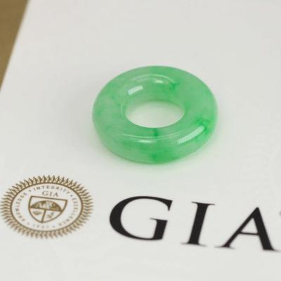 43.16 Carat GIA Certified Green Jade Hololith