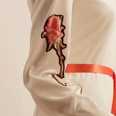 Vtg 1970s Lilli Diamond Rare Maxi dress with Rose ?️ and Sash
