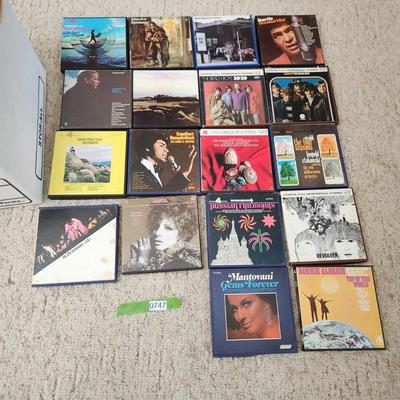 lot of 18 Reel to Reel Recorded Music Tape Beach Boys Revolver Jetheo Tull & Others