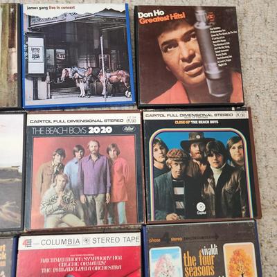 lot of 18 Reel to Reel Recorded Music Tape Beach Boys Revolver Jetheo Tull & Others