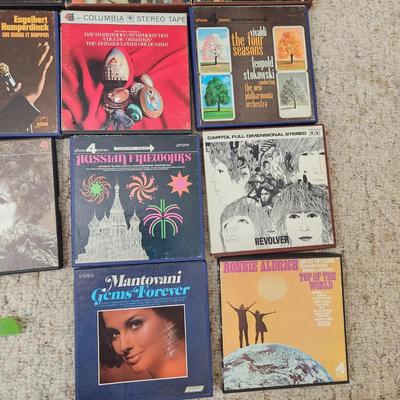 lot of 18 Reel to Reel Recorded Music Tape Beach Boys Revolver Jetheo Tull & Others