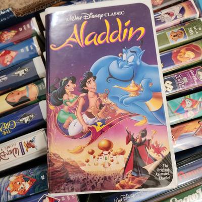 Lot of VHS Disney Clamshells Mouse Detective Little Mermaid Jungle Book See pics