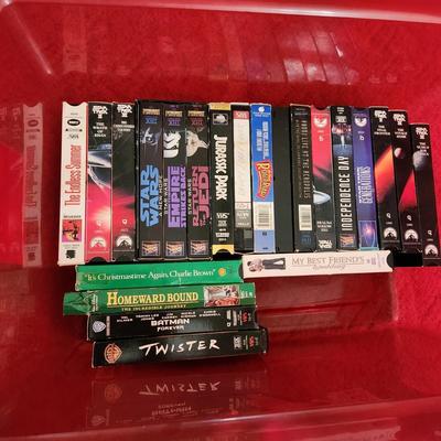 Lot VHS Tapes Star Wars Batman Star Trek Charlie Brown & More