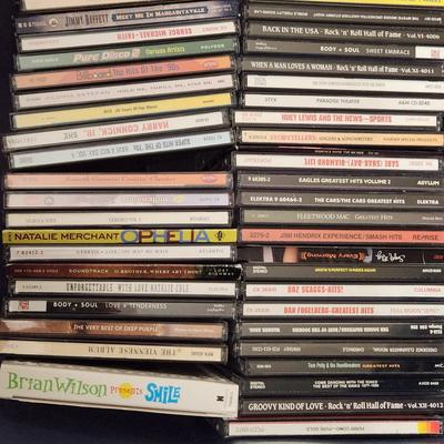 Lot of Music CDs includes tote Jimmy Buffett, Fleetwood Mac, Jimi Hendrix, Eagles, ZZ Top ,Rock Artifacts