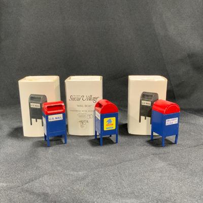 Lot 15 | Three (3) Snow Village Mail Boxes