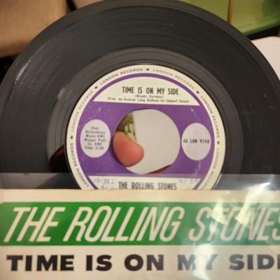 Collection Lot of 7 Rolling Stones Records 45 RPM Vinyl