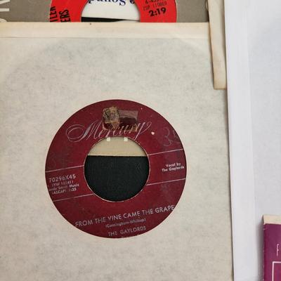 Another Large Lot of Vinyl Records 45 RPM Edgar Winter Carpenters, CSNY , Barbarians , 5th Dimensions & More See pic