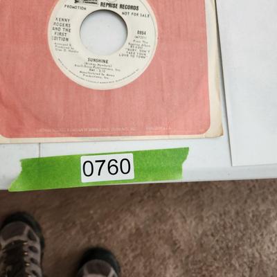 Lot of Vinyl Records 45 RPM Records Happenings Sonny & Cher Zombies Uncle Jack Mocedades